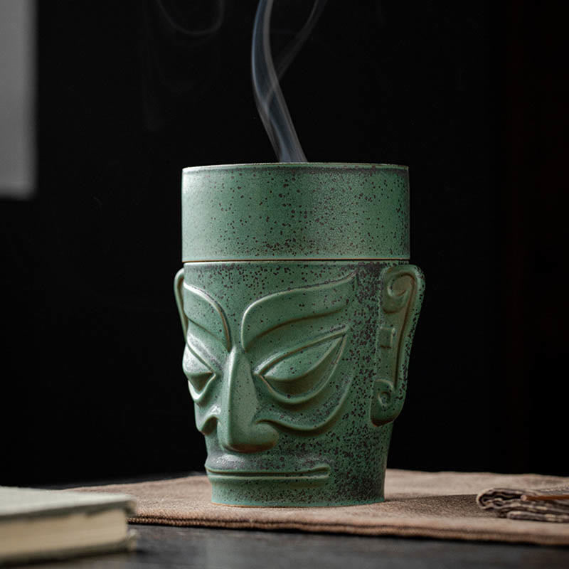 Buddha-Steine, Reliquien aus der Bronzezeit, Sanxingdui-Maske, Drei-Sterne-Hügel, heilender Weihrauchbrenner aus Keramik