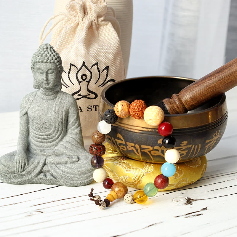 Buddha-Stein, tibetische Meditation, Friedensgeschenkpaket - image 1