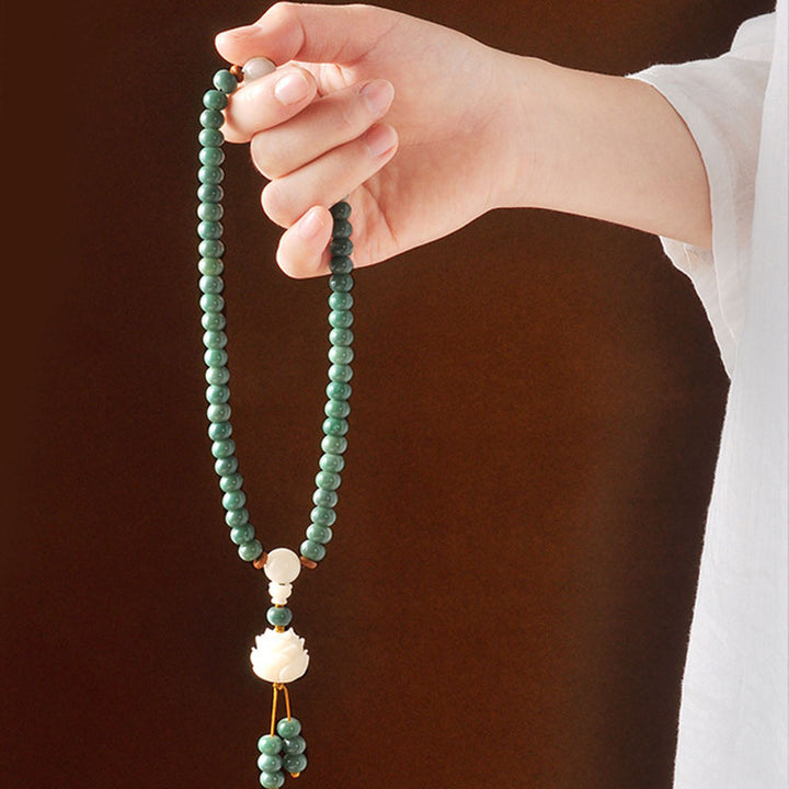 Buddha Stones Lotus Cyan Bodhi Seed Erfolgsarmband - image 4