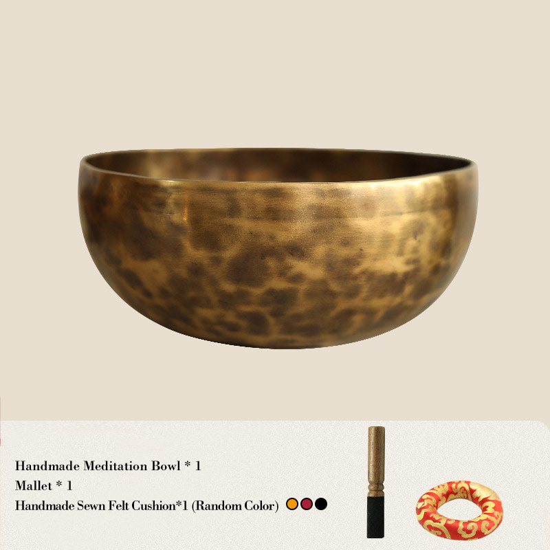 Tibetische Klangschale, handgefertigt für Heilung und Meditation, Klangschalen-Set mit positiver Energie - 6,3 Zoll (16 cm) - image 2