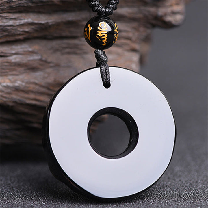 Buddha Stones Pixiu Obsidian Reichtum Anhänger Halskette - image 3