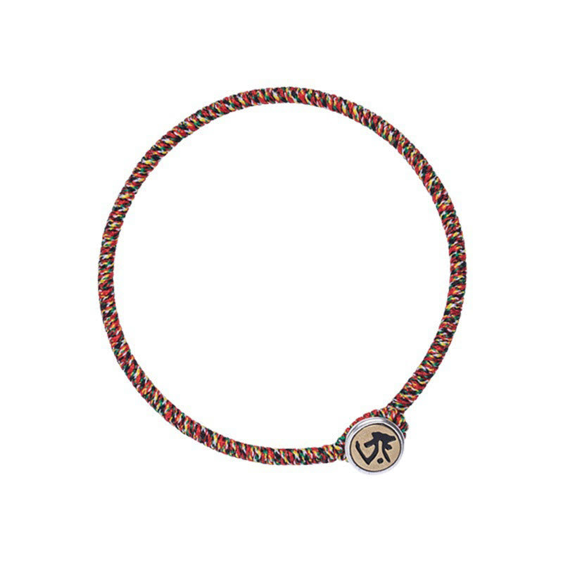 Buddha Stones, handgefertigt, 925er-Sterlingsilber, chinesisches Sternzeichen, Natal-Buddha-Schutz, buntes Seil-Armband - image 17