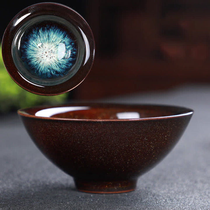 Buddha Stones Bunte Keramik-Teetasse Home Office Teetassen - Kastanienbraun & Blau - image 66