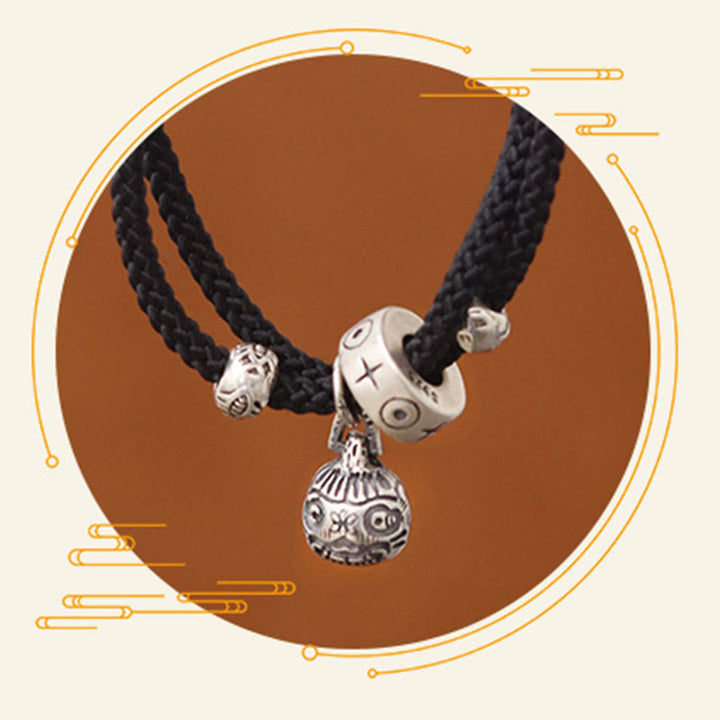 Buddha Stones 925 Sterling Silber Gold Schlucktier Koi Fisch Reichtum Handgefertigtes geflochtenes Armband - image 6