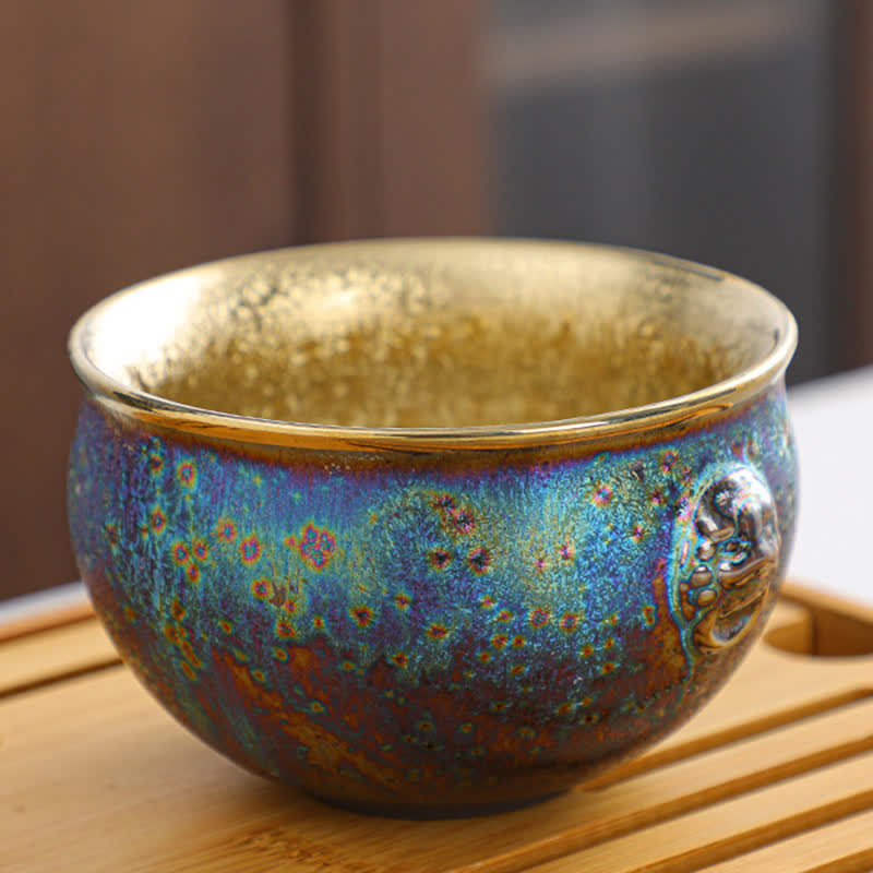 Bunte Teetasse aus Keramik mit Buddha Stonesn - image 16