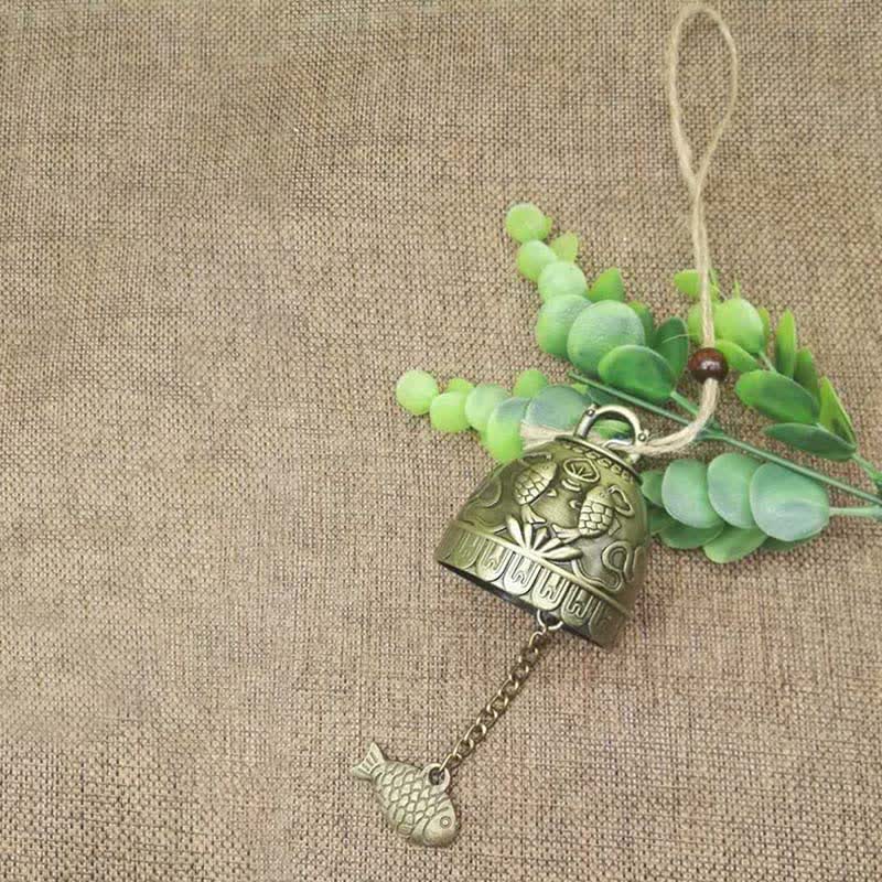 Feng Shui Buddha Koi Fisch Drache Elefant Windspiel Glocke Glück Wandbehang Dekoration - image 5