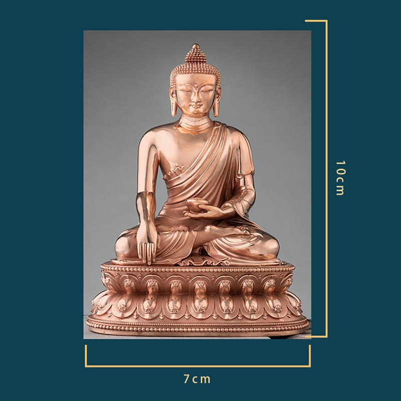 Gautama Shakyamuni Buddha Figur Serenity Kupfer Statue Home Dekoration - image 15