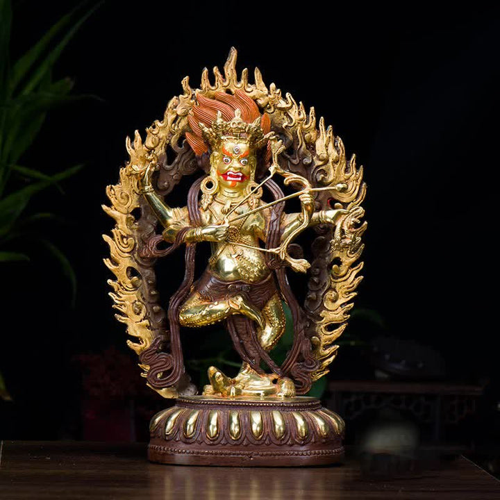 Kurukulla Buddha Figur Serenity Kupfer Statue Heimdekoration - 35 x 22 x 9 cm - image 0