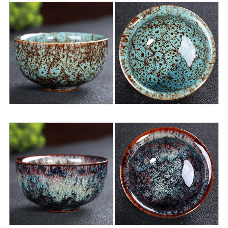 Buddha Stones Bunte Keramik-Teetasse Home Office Teetassen