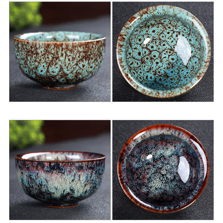 Buddha Stones Bunte Keramik-Teetasse Home Office Teetassen