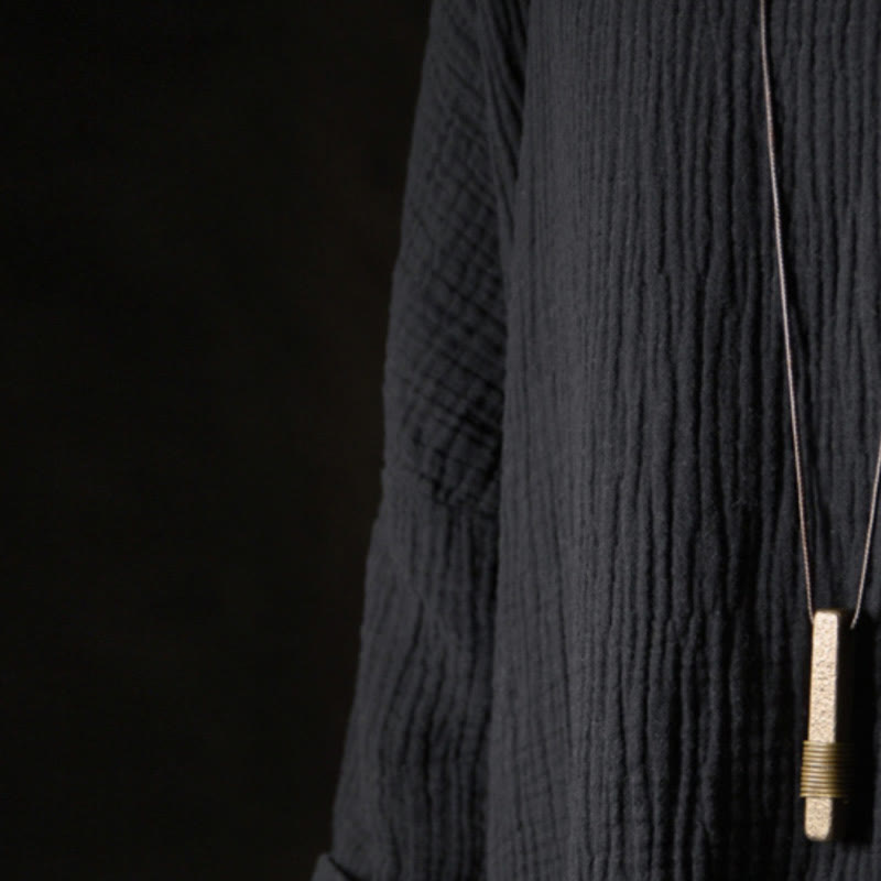 Buddha Stones ​​Vintage-Halskette mit strukturiertem Design aus Messing und Kupfer – Anhänger für Reichtum - image 11