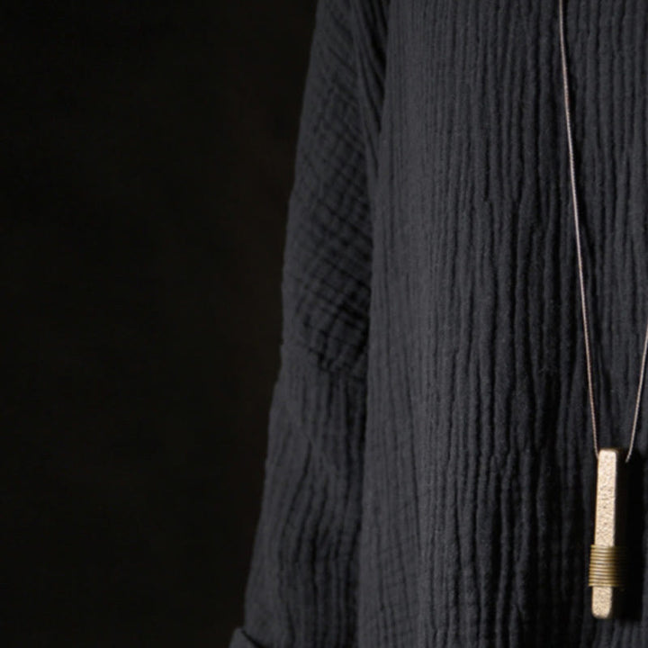 Buddha Stones ​​Vintage-Halskette mit strukturiertem Design aus Messing und Kupfer – Anhänger für Reichtum - image 11