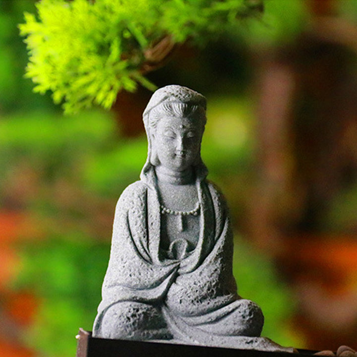 Buddha Stones Avalokitesvara Statue Segen Heimdekoration - image 9