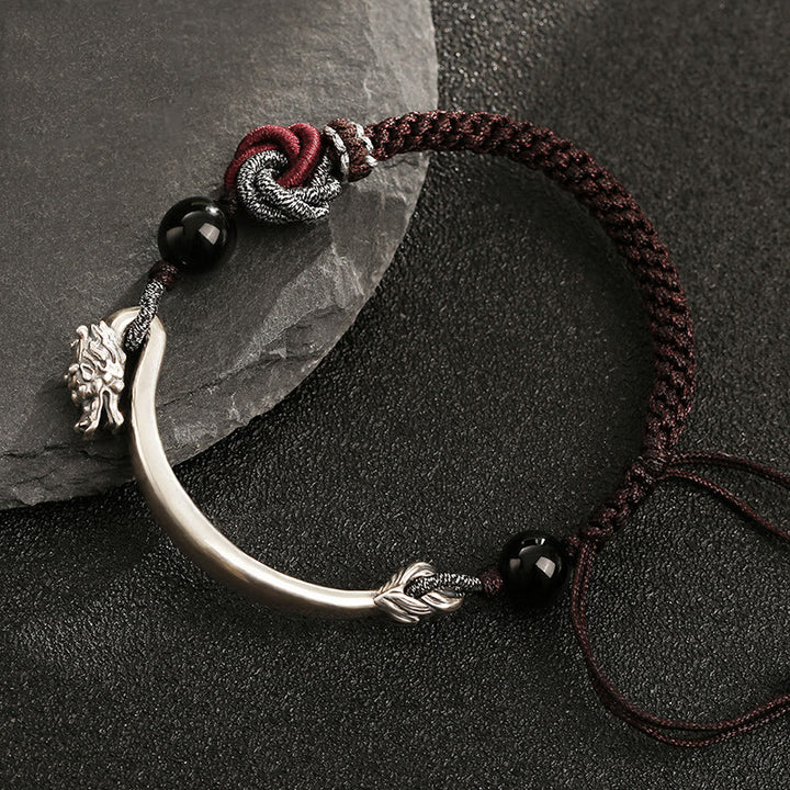 Handgefertigtes geflochtenes Armband aus 925er-Sterlingsilber mit Buddha Stonesn - image 3