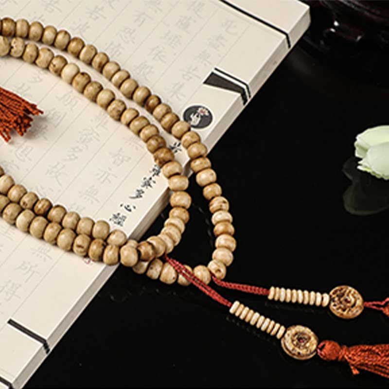 Tibetisches Yak-Knochen-Mala-Stärke-Armband