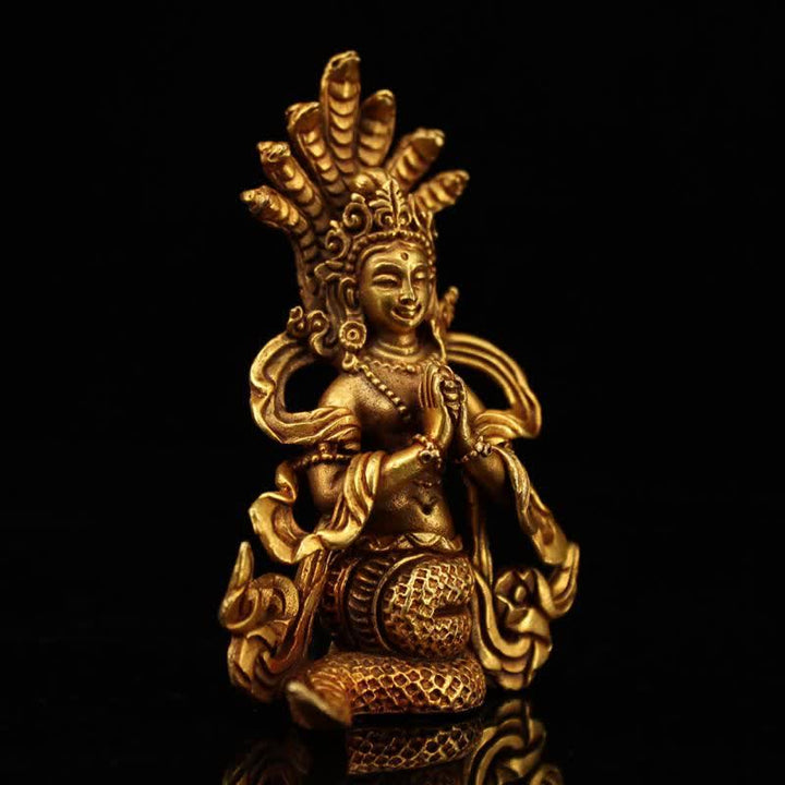 Bodhisattva Nagarjuna Schutz Kupfer Statue Dekoration - image 1