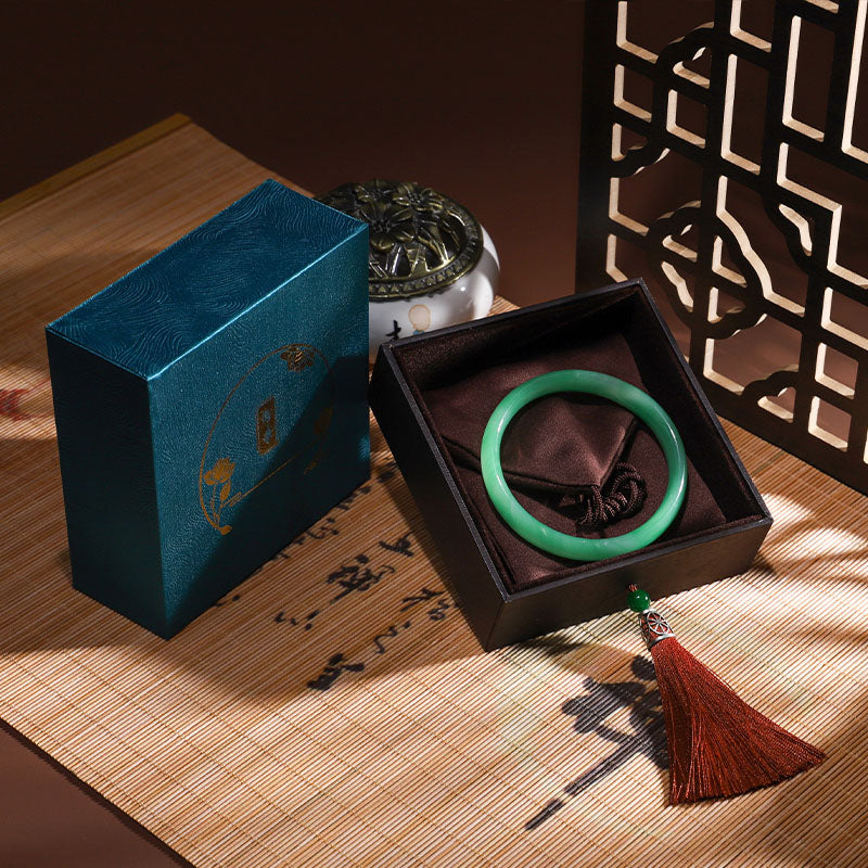 Vintage Lotus Schmuck Aufbewahrungsbox Quasten Geschenkbox - image 12