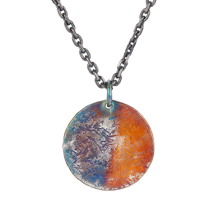 Buddha Stones 999 Sterling Silber 24K Gold Halb Dämon Halb Buddha Mitgefühl Halskette Anhänger - image 4