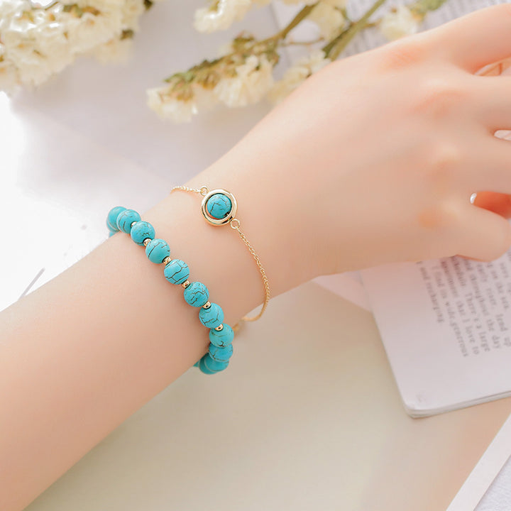 Buddha Stones Sonnenstein Erdbeerquarz Kristall Positives Armband