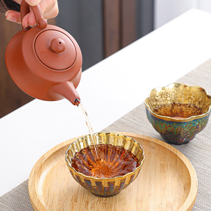 Bunte Teetasse aus Keramik mit Buddha Stonesn - image 2