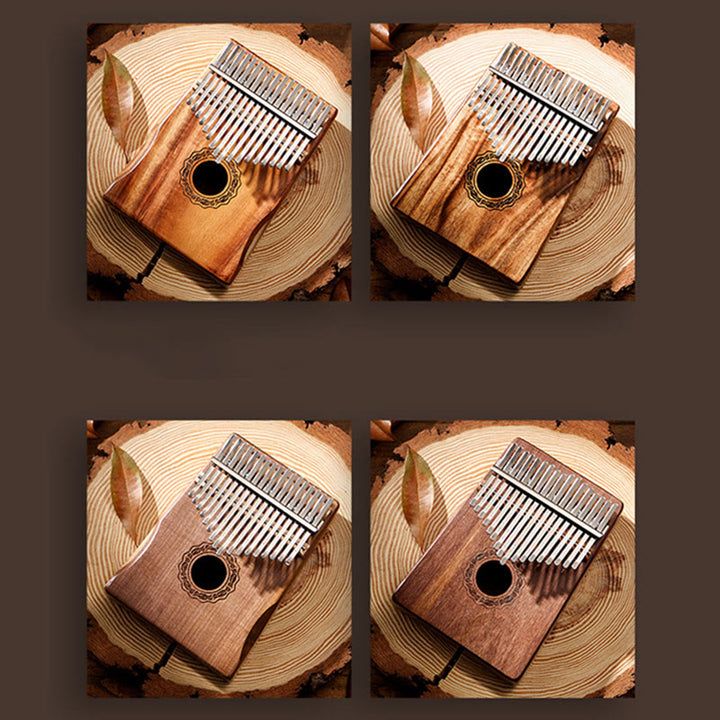 Buddha Stones Kalimba 17 Tasten Daumenklavier Mahagoniholz Akazie Walnuss Tragbares Fingerklavier