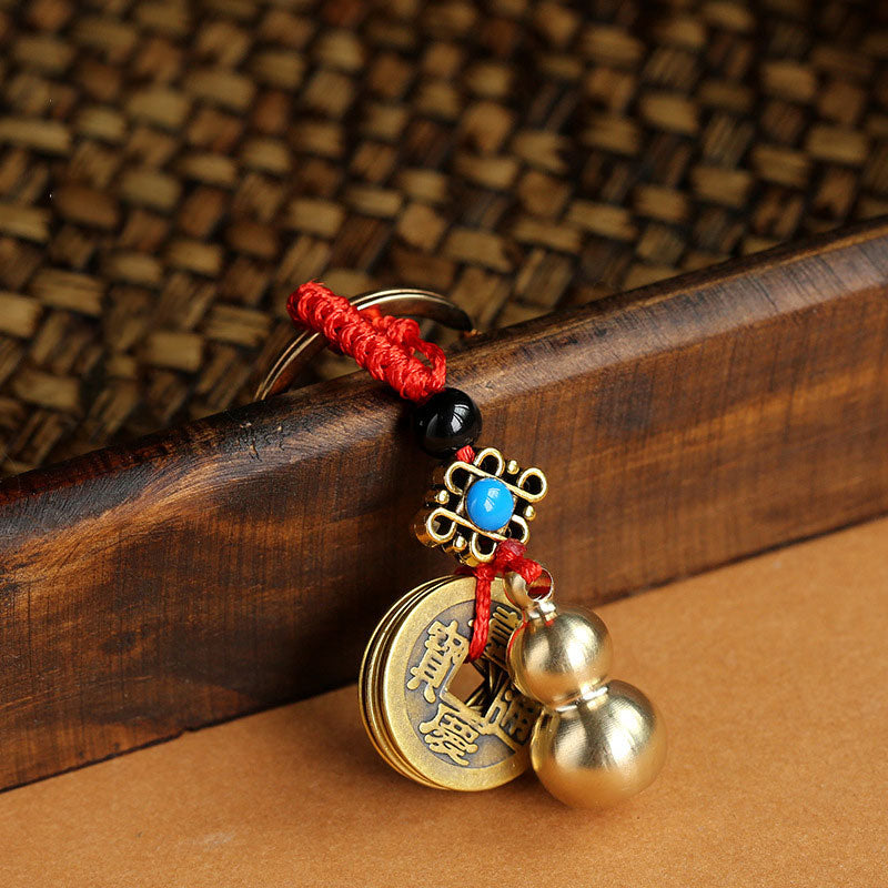 Feng Shui Kupfer Heilung Glück Schlüsselanhänger Dekoration - image 1