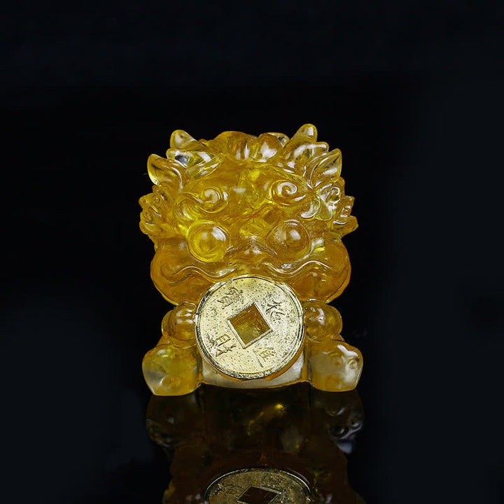 Buddha Stones, handgefertigt, niedlich, PiXiu, Goldmünze, Kristall, Fengshui, Energie, Reichtum, Glück, Heimdekoration - image 1