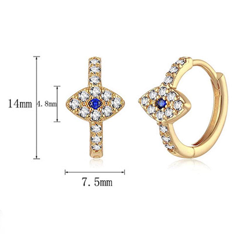 925 Sterling Silber Evil Eye Symbol Segen Ohrstecker - image 7