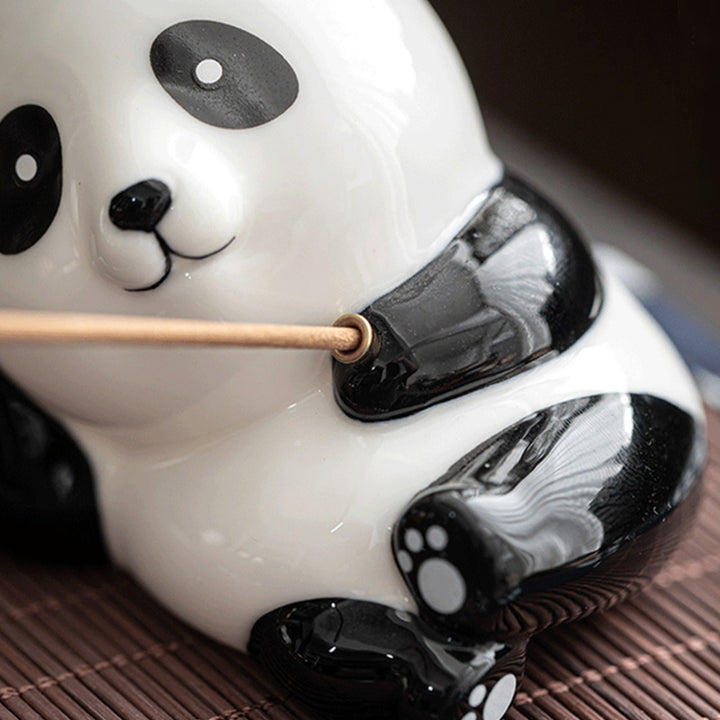 Hübsche Katze-Panda-Keramik-Segen-Räuchergefäß-Dekoration - image 19