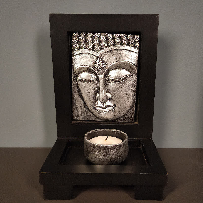 Buddha Stones, Buddha, Mitgefühl, Gelassenheit, Heimgebet, Altar, Zen-Dekoration - Silberner Buddha - image 11