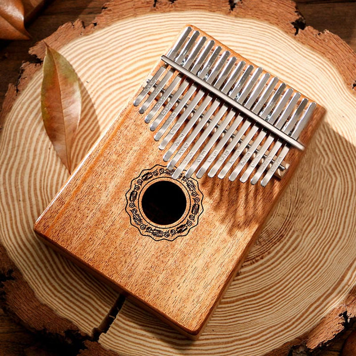 Buddha Stones Kalimba 17 Tasten Daumenklavier Mahagoniholz Akazie Walnuss Tragbares Fingerklavier