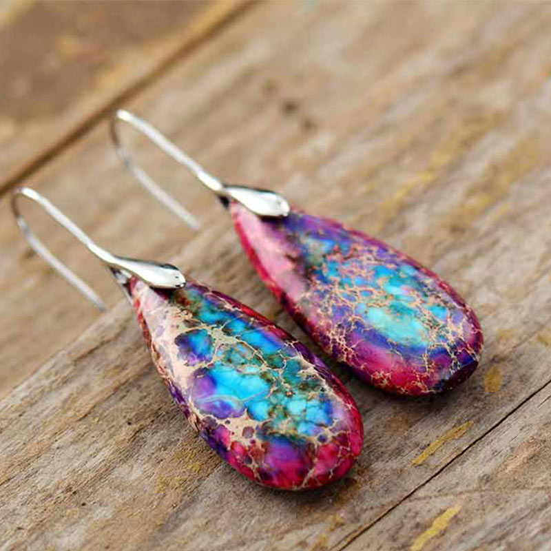 Buddha Stones Kaiserstein-Kristall-Glücksohrringe - image 6