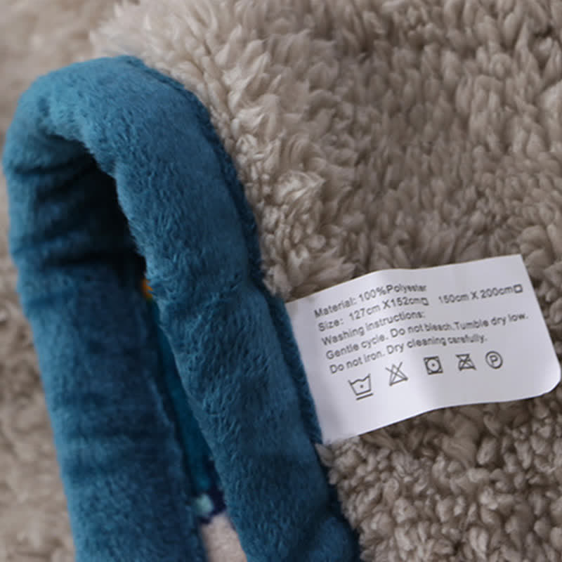 Geometrische warme weiche Bettüberwurfdecke - image 20