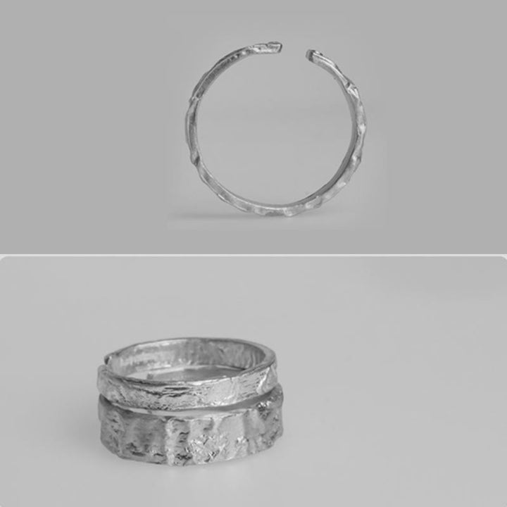 Buddha Stones Schlichter Segensring aus 925er Sterlingsilber für Paare - image 13