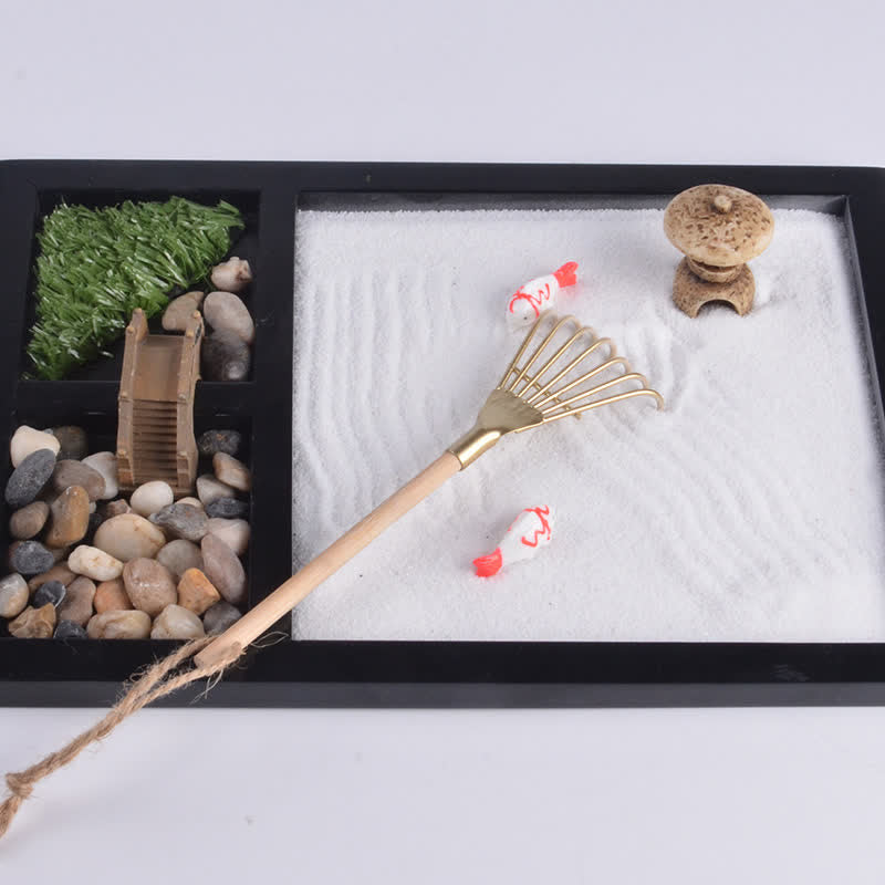 Koi-Fisch, kleine Brücke, ruhige Friedensmeditation, Zen-Gartendekoration - image 4