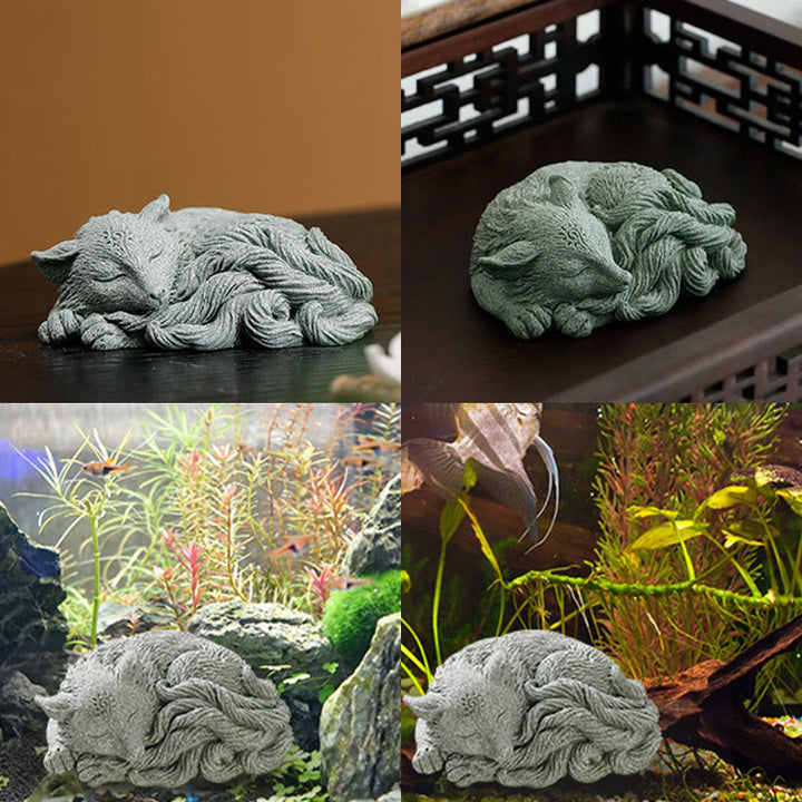 Buddha Stones Kleiner neunschwänziger Fuchs zum Schutz für Zuhause, Tee, Haustier, Dekoration - image 6