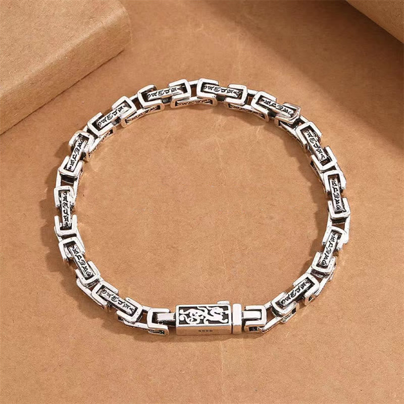 Buddha Stones Drache Om Mani Padme Hum graviertes Kupfer-Armband für Glück und Erfolg - image 1