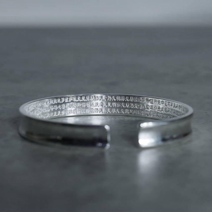 Armband aus Weiß Kupfer mit tibetischem Mantra und Buddha Stonesn - image 7