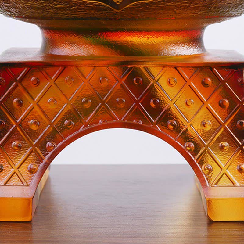 Handgefertigte Liuli-Kristall-PiXiu-Schatzschale, Kunststück, Heimdekoration - image 13