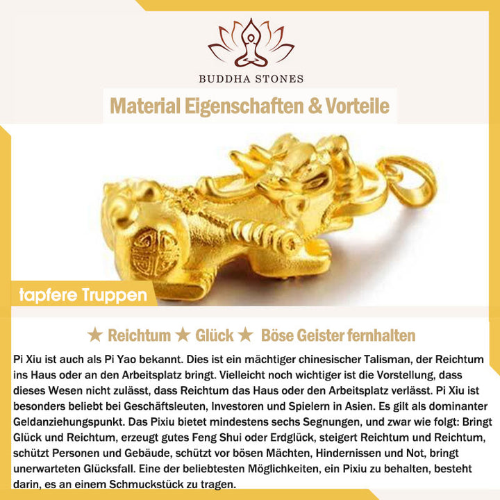 Buddha Stones Natürliches Jade Pi Xiu Buddha Kürbis-Apfel-Erfolgsarmband