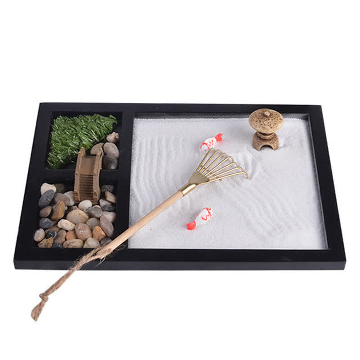 Koi-Fisch, kleine Brücke, ruhige Friedensmeditation, Zen-Gartendekoration - image 8