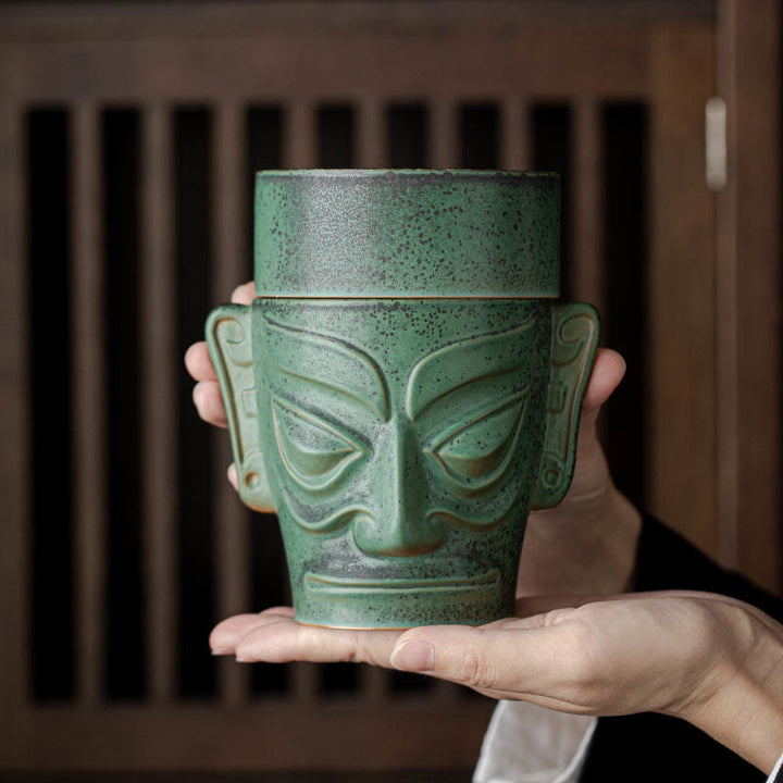 Buddha-Steine, Reliquien aus der Bronzezeit, Sanxingdui-Maske, Drei-Sterne-Hügel, heilender Weihrauchbrenner aus Keramik