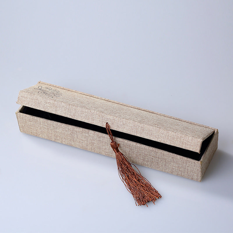 Buddha Stones, Lotus-Muster, Schmuck-Aufbewahrungsbox, Geschenkbox, Quasten - Schmuckkästchen (240*60*38mm) - image 10