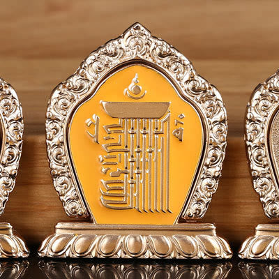 Tibetische Om Mani Padme Hum Peace Handy-Ring-Halterung, universelle Handy-Halterung, Dekorationen - Gelbe Versammlung – Zehn kraftvolle Elemente - image 21