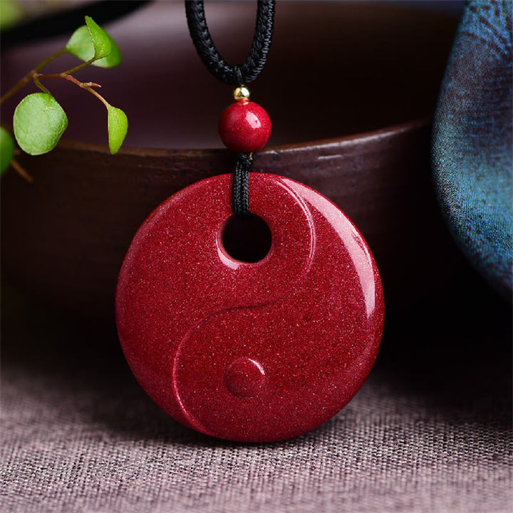 Buddha Stones, lachender Buddha, Yin-Yang, chinesischer Sternzeichen-Kürbis, natürlicher Zinnober-Segen-Halsketten-Anhänger - image 8