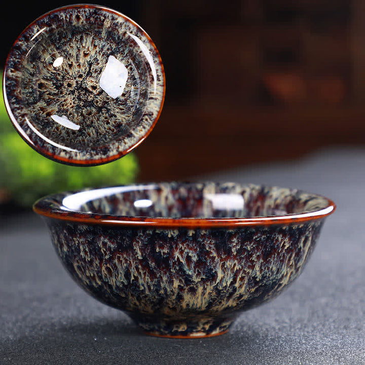 Buddha Stones Bunte Keramik-Teetasse Home Office Teetassen