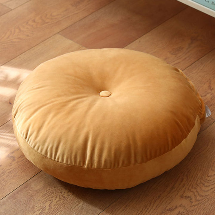 Lotus einfaches Muster Leinen Meditation Sitzkissen Home Wohnzimmer Dekoration - Abnehmbar - 40 cm * 10 cm - Orange - image 29