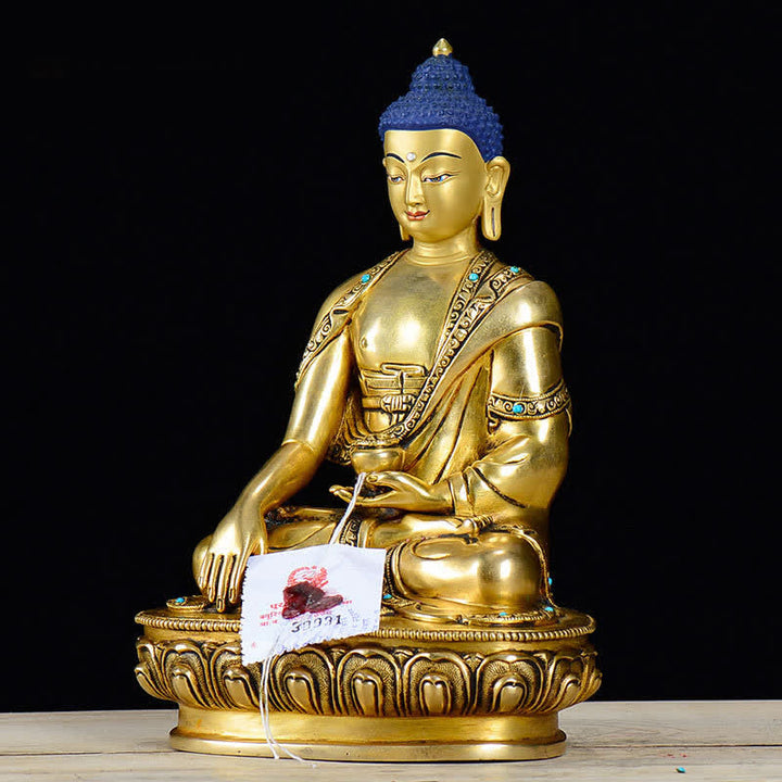 Buddha Shakyamuni Mitgefühl Kupfer Statue Dekoration - image 3