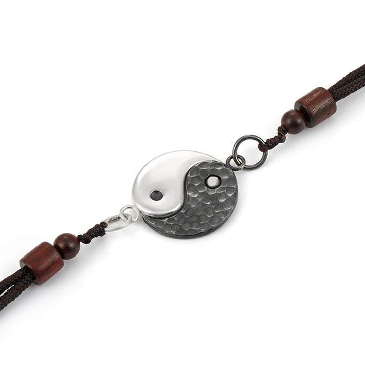 Buddha Stones Halskettenanhänger aus 990er Sterlingsilber mit Yin-Yang-Symbol für Balance und Harmonie - image 12