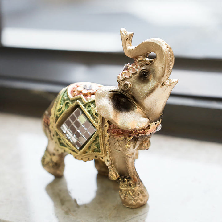 Buddha Stones, Glücksbringer, Feng Shui, grüner Elefant, Statue, Skulptur, Reichtum, Figur, Geschenk, Heimdekoration - image 2